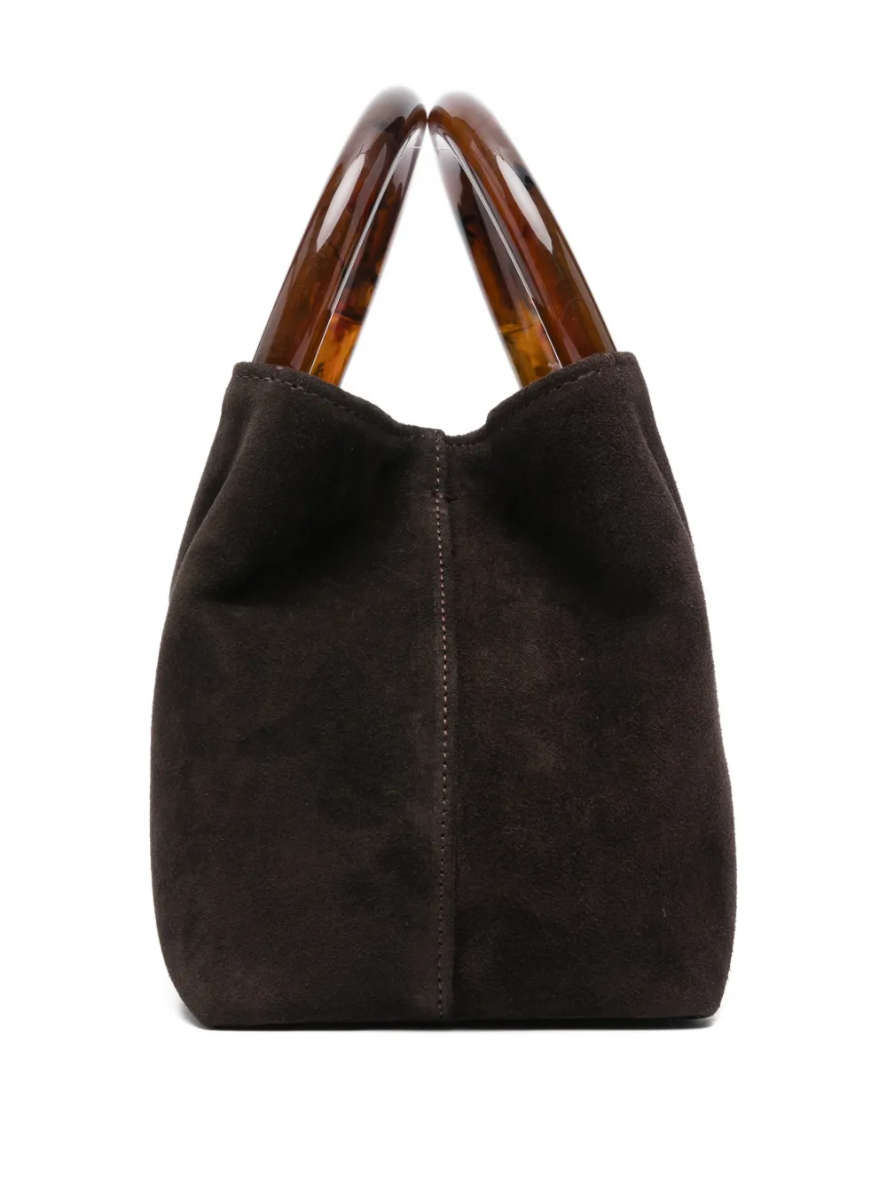 Ni.do Mini Bolla Round-handle Tote Bag In Brown