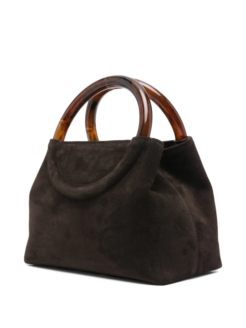 Ni.do Mini Bolla Round-handle Tote Bag In Brown