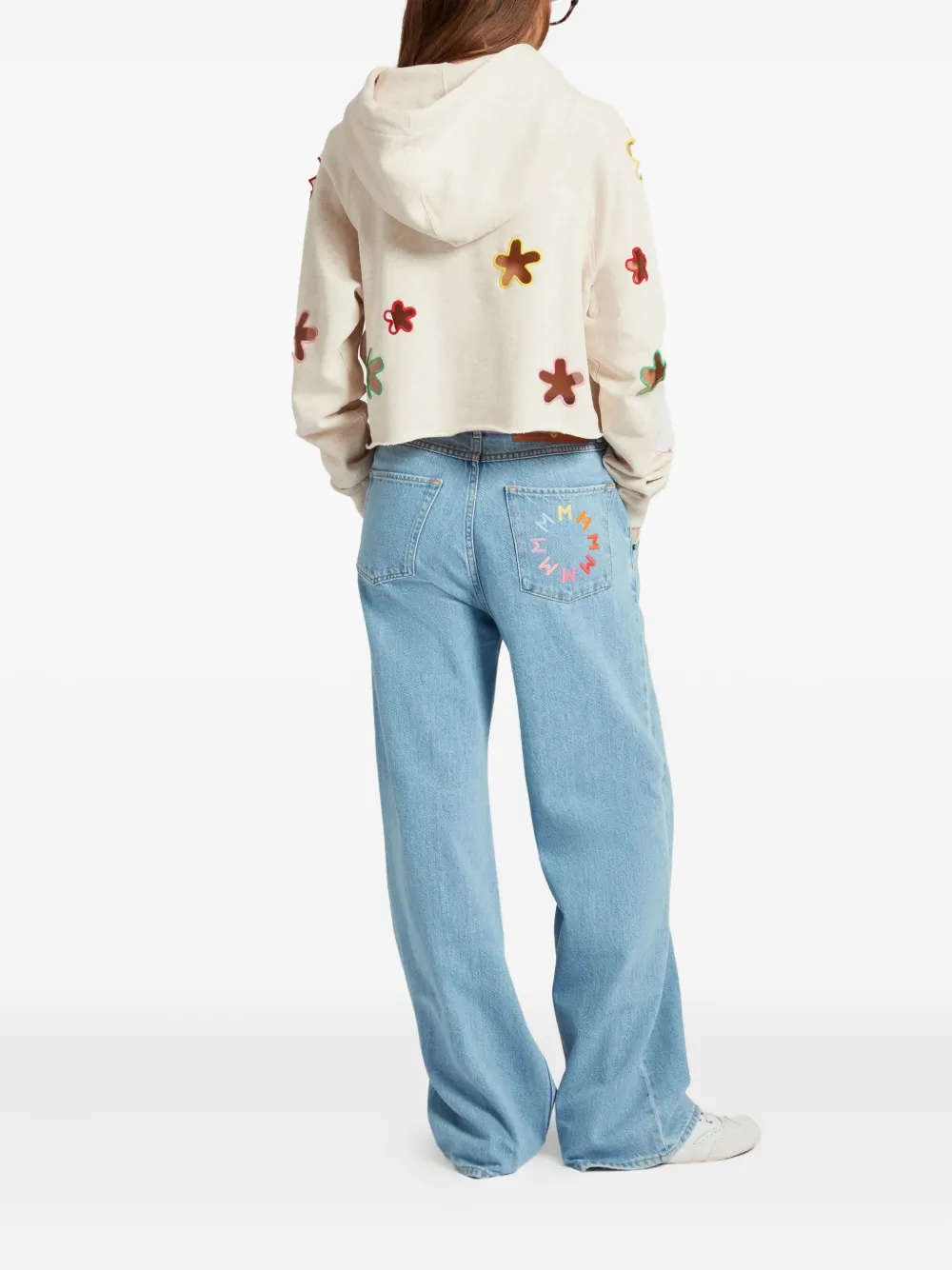 Mira Mikati Flower-embellishment Hoodie In Multi