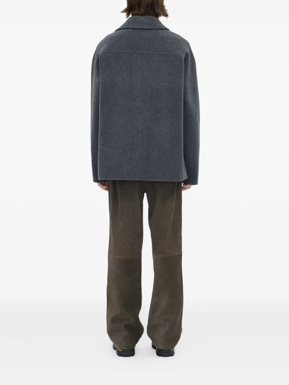 Berner Kuhl Buttoned Naval Jacket In Gray