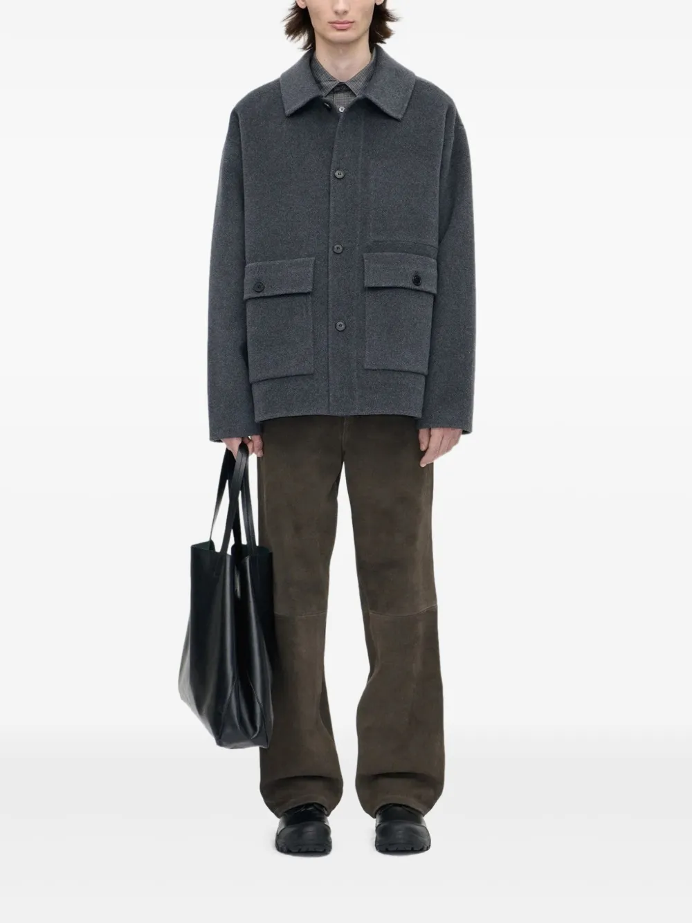 Berner Kühl buttoned naval jacket | Grey | Image 1