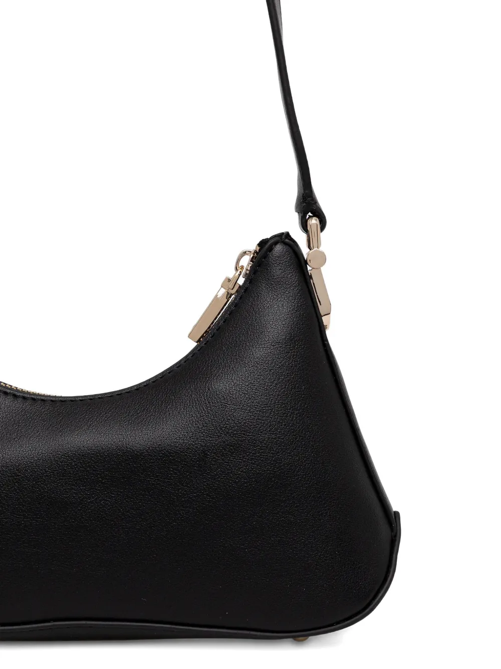 Guess Usa Dea Logo-plaque Shoulder Bag In Black