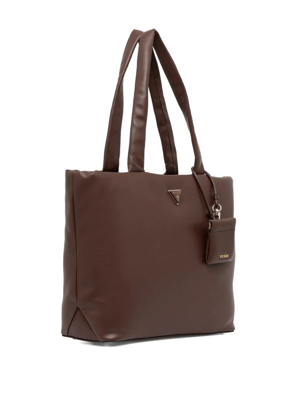 GUESS USA Sunetra schoudertas met triangel-logo - Bruin