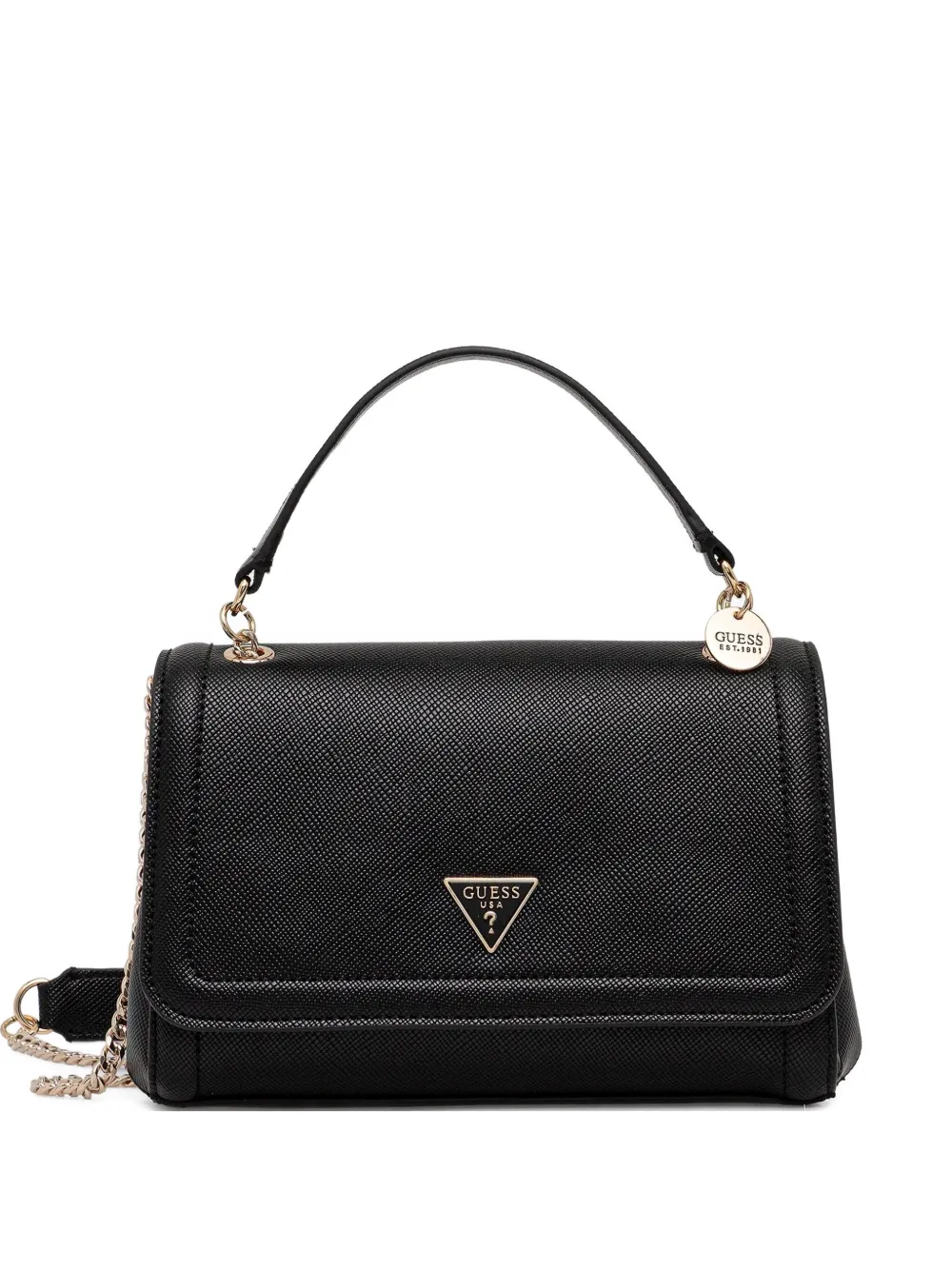 Guess Usa Logo-detail Tote Bag In Black