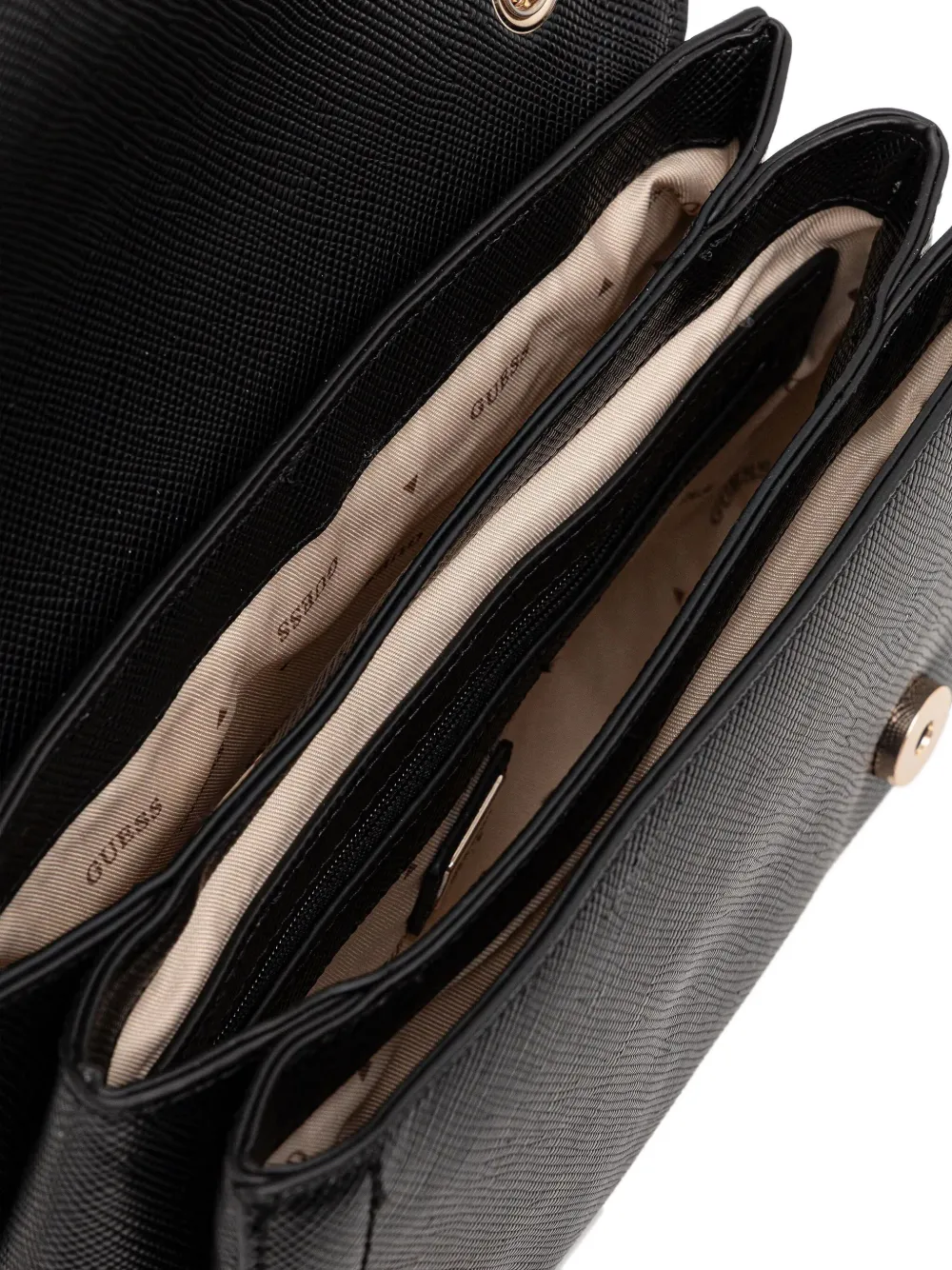 Guess Usa Logo-detail Tote Bag In Black