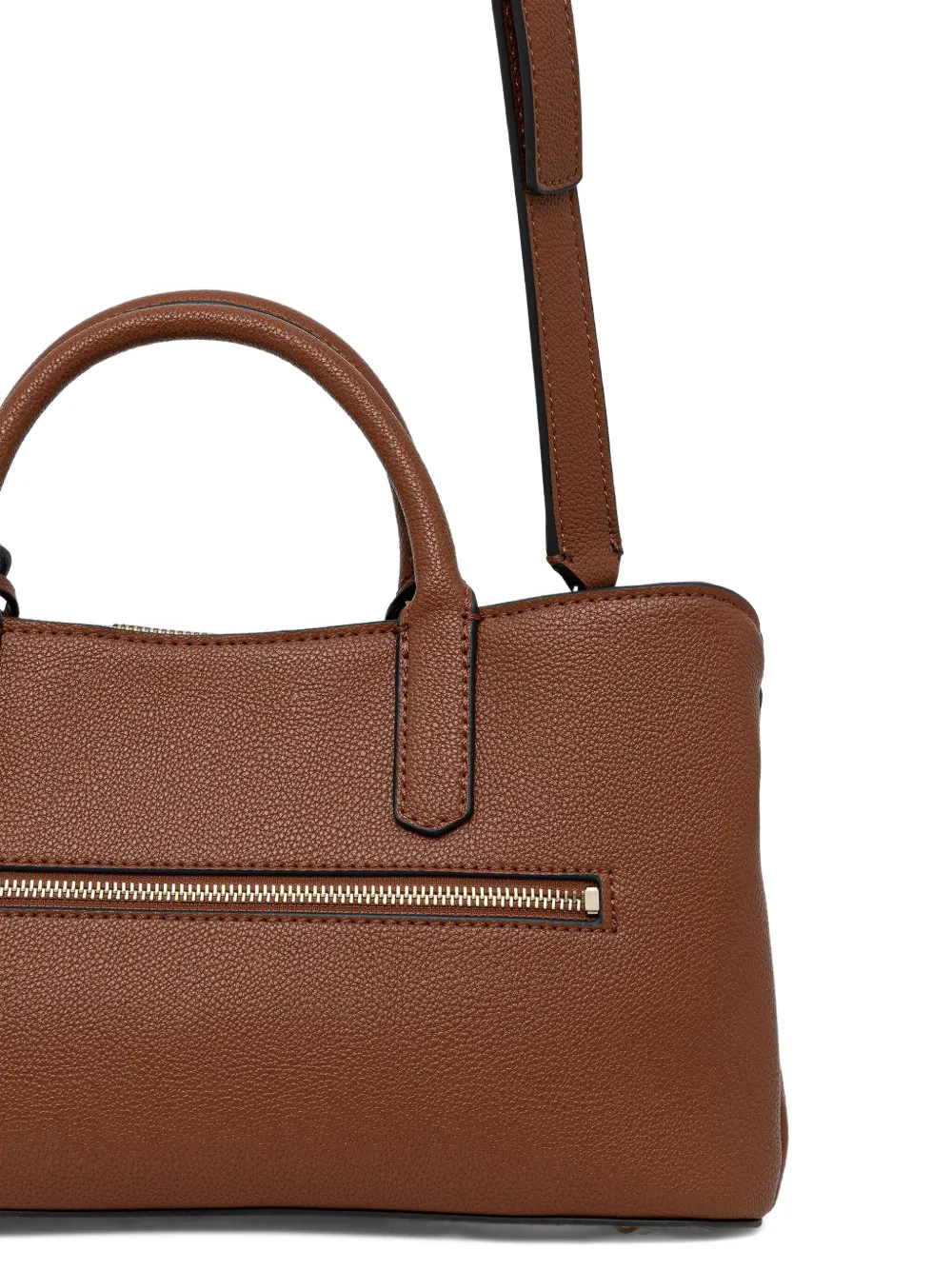 Guess Usa Logo-lettering Tote Bag In Brown