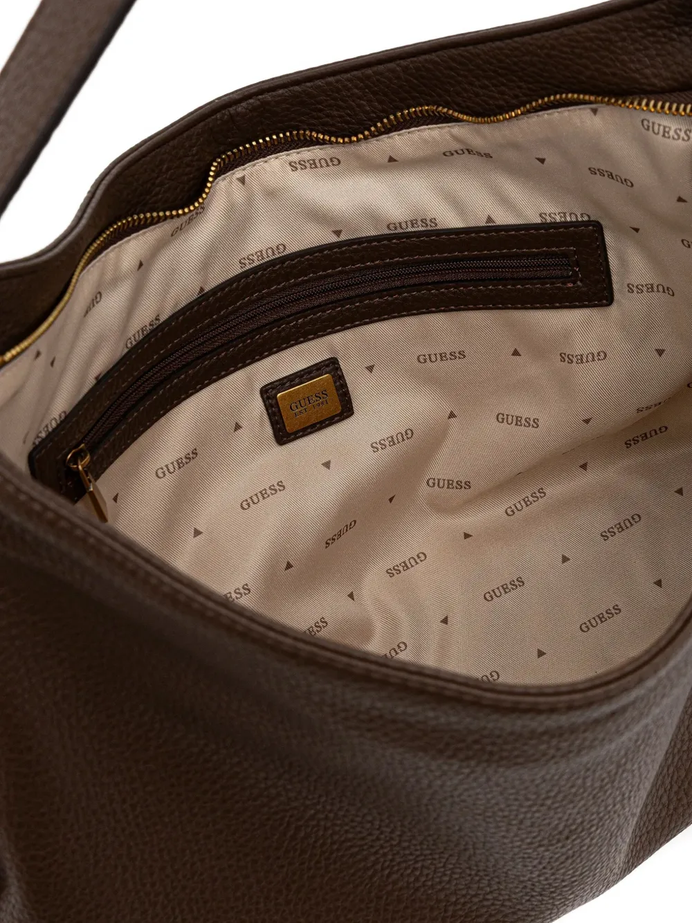 Guess Usa Camden Logo-detail Tote Bag In Brown