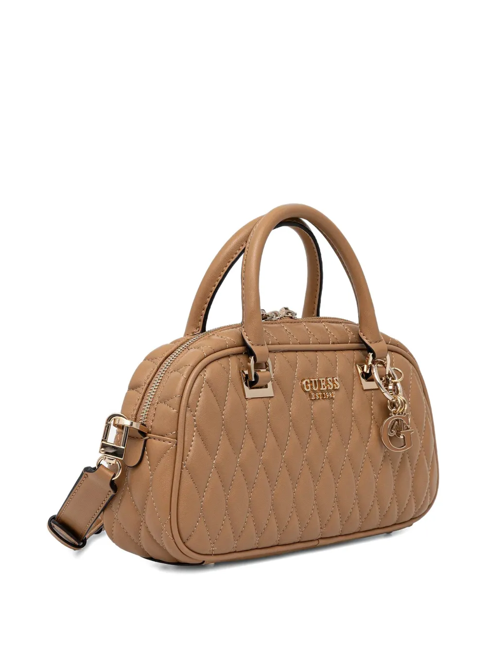 GUESS USA Valla gewatteerde shopper met bedel - Beige