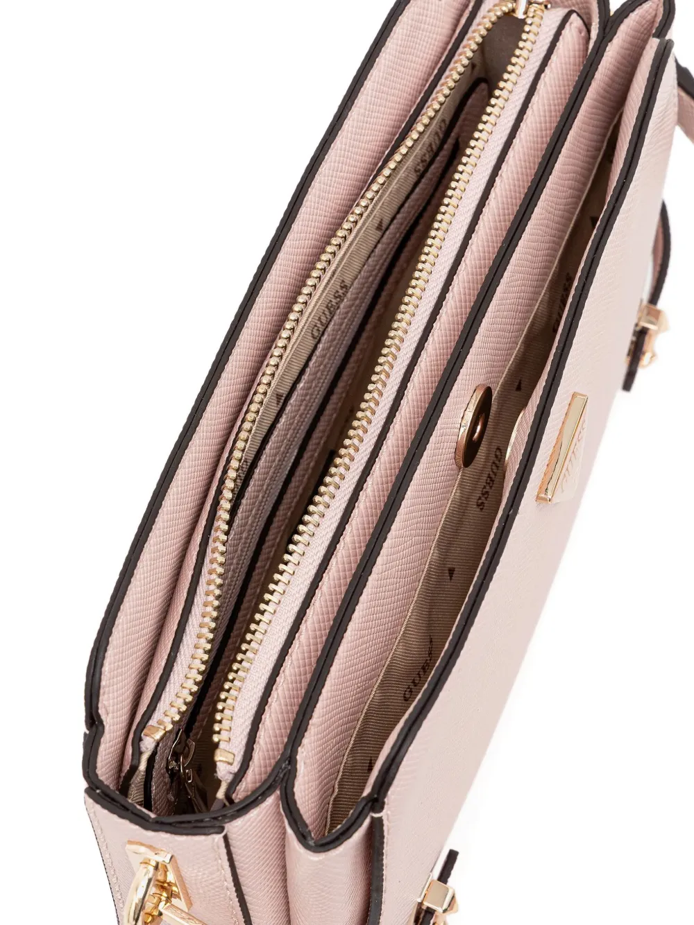 Guess Usa Rosalba Logo-plaque Cross Body Bag In Pink