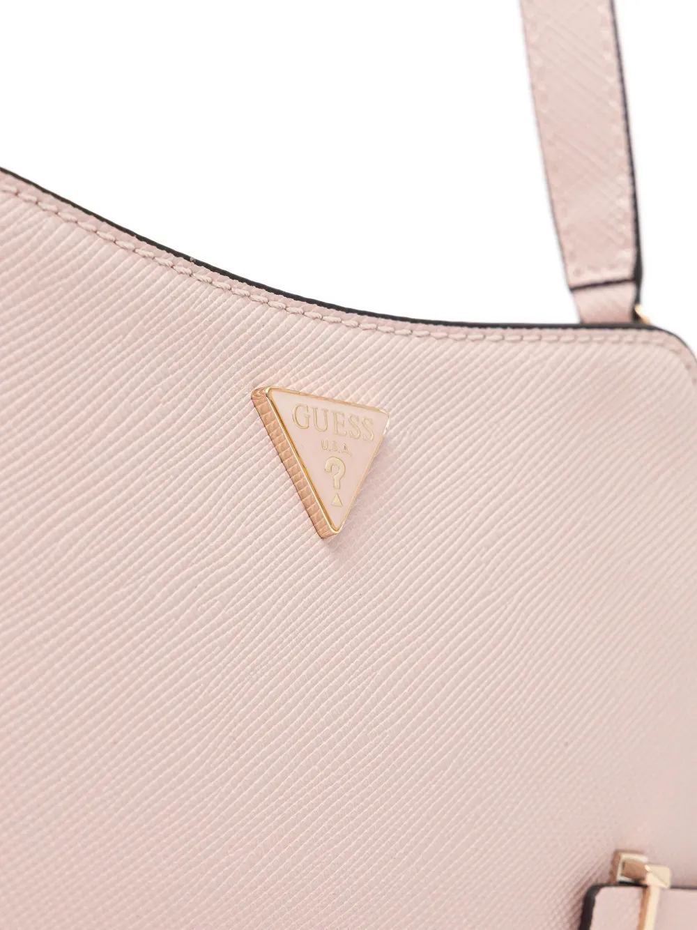 Guess Usa Rosalba Logo-plaque Cross Body Bag In Pink