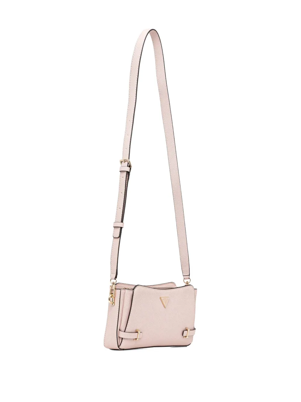 Guess Usa Rosalba Logo-plaque Cross Body Bag In Pink