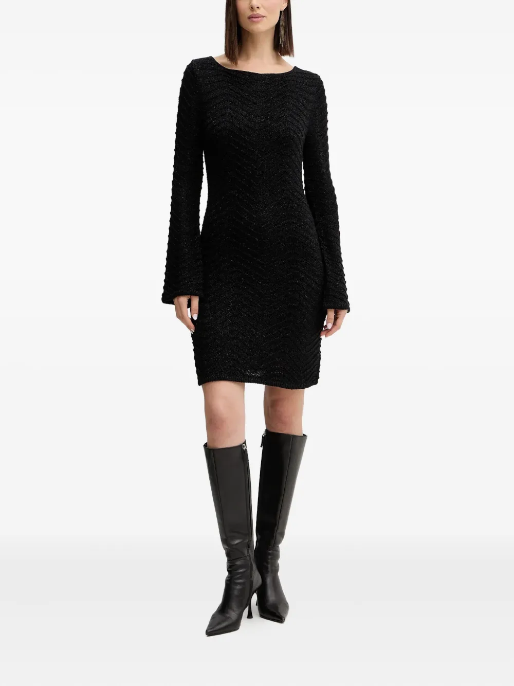 GUESS USA Mini-jurk met lange mouwen - Zwart