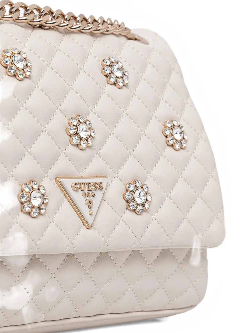 Guess Usa Everlee Cross Body Bag In Neutral