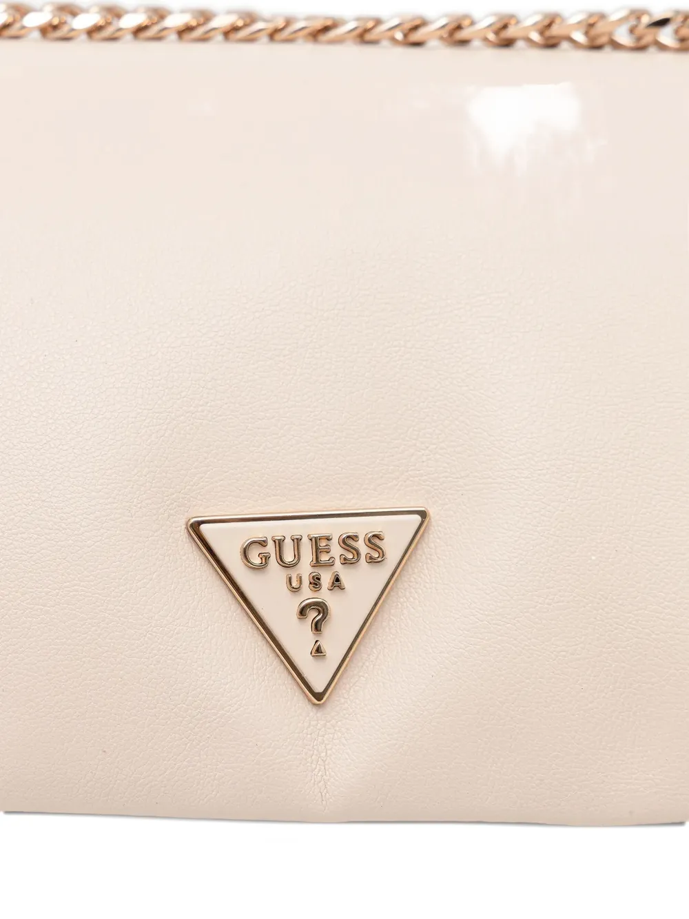 Guess Usa Mini Sunetra Chain Shoulder Bag In Neutral