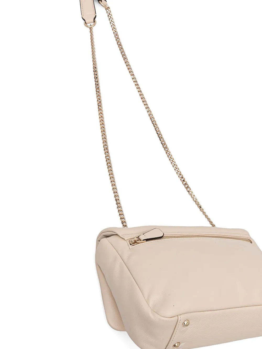 Guess Usa Mini Sunetra Chain Shoulder Bag In Neutral