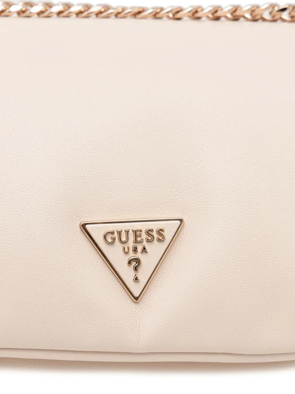 GUESS USA Sunetra mini-schoudertas met ketting Beige