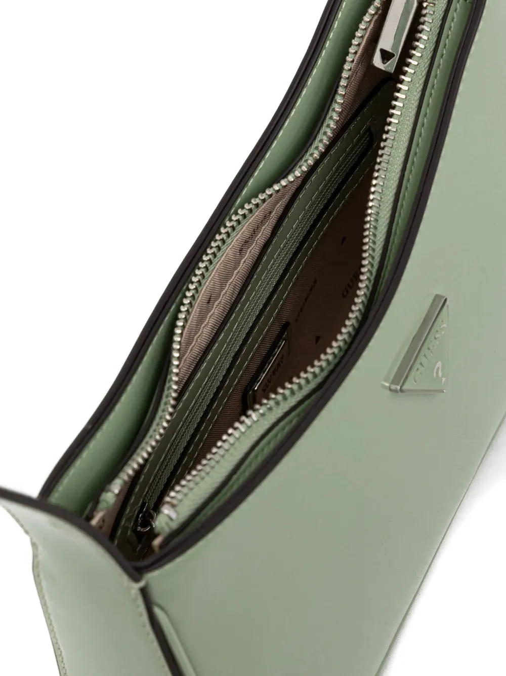 Guess Usa Arnela Logo-plaque Tote Bag In Green