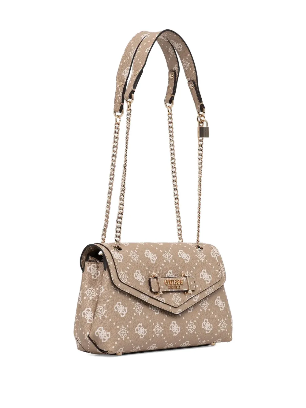 GUESS USA Silia 4G shopper met monogramprint - Beige