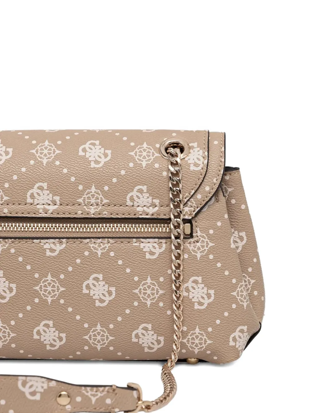 Guess Usa Silia 4g Monogram-pattern Tote Bag In Neutral
