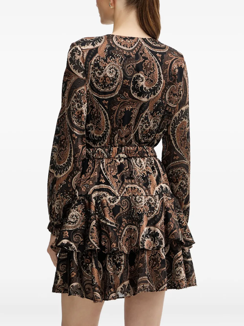 Guess Usa Paisley-print Mini Dress In Multi