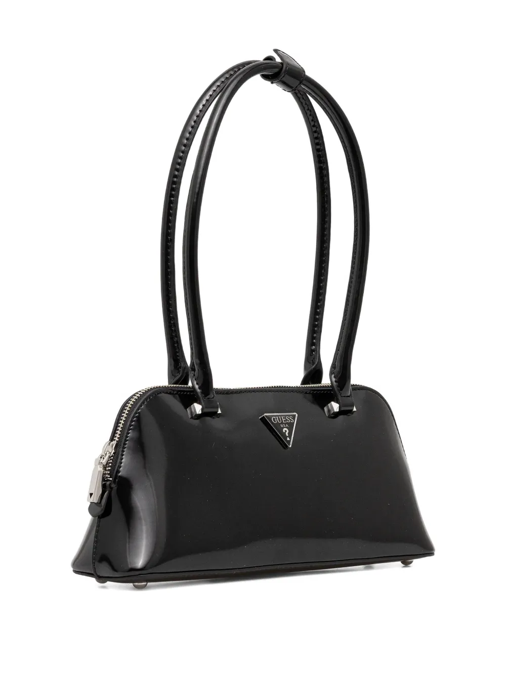 GUESS USA Arnela schoudertas met logoplakkaat - Zwart