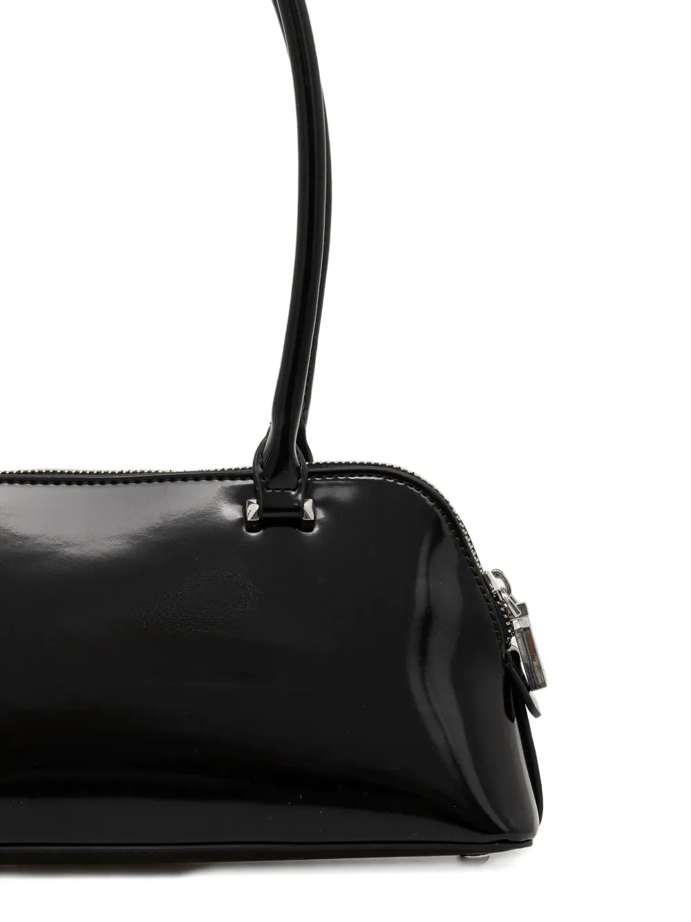 Guess Usa Arnela Logo-plaque Shoulder Bag In Black