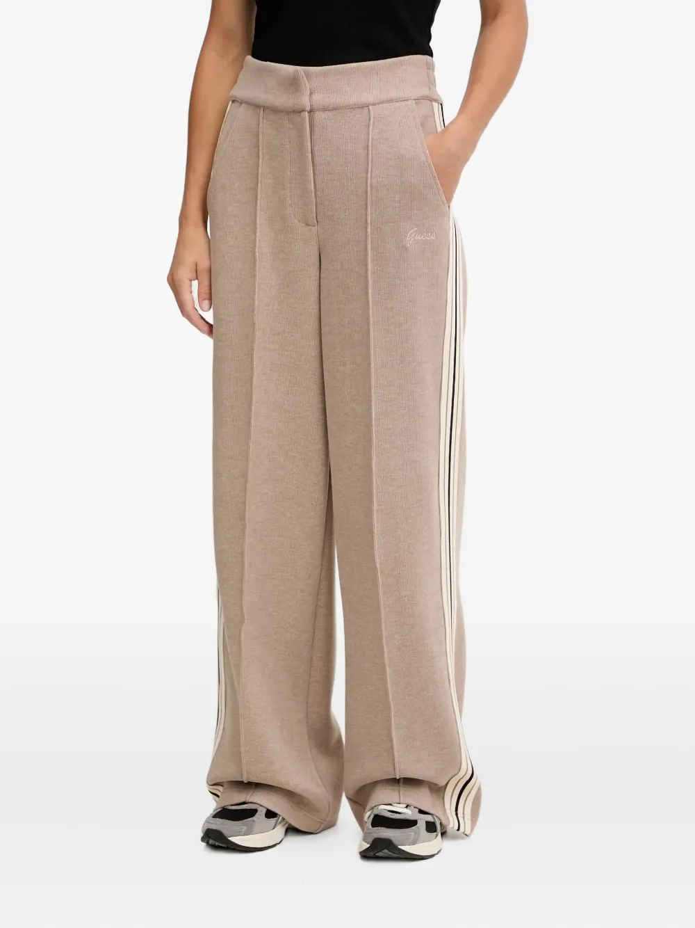 GUESS USA stripe-detail trousers - ニュートラル GUESS USA stripe-detail trousers - ニュートラル