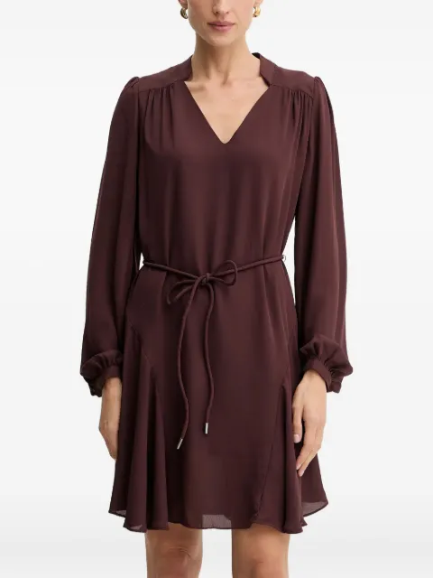 GUESS USA V-neck flounced mini dress