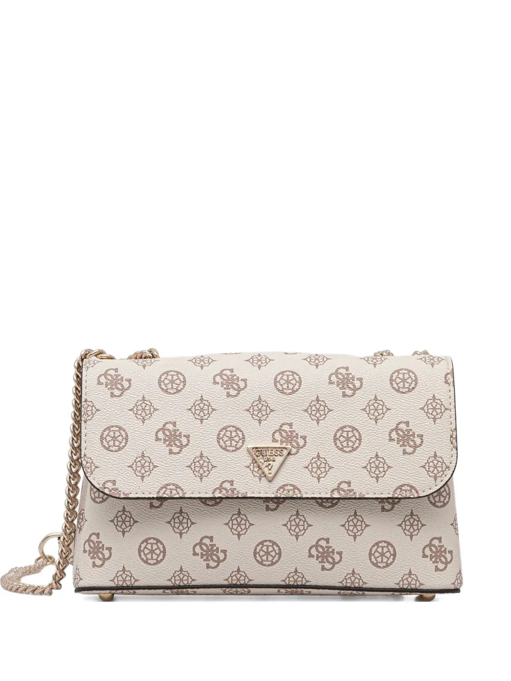 GUESS USA Daryna logo-plaque shoulder bag - Toni neutri