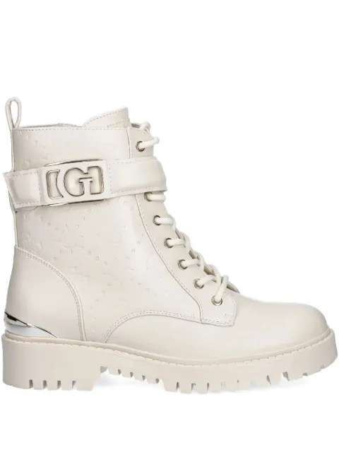 GUESS USA buckle lace-up boots