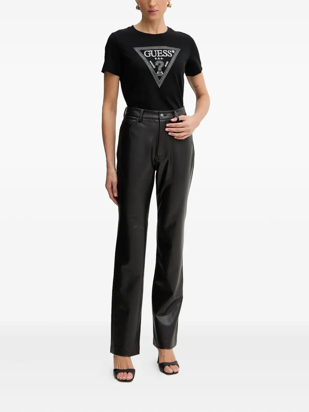 GUESS USA button-fastening trousers | Straight-Leg Pants | Image 2