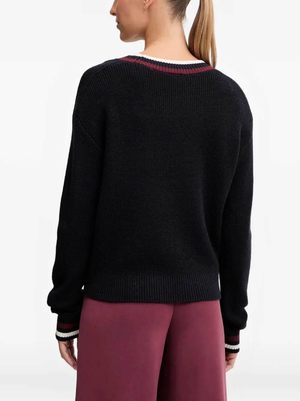 GUESS USA Trui met V-hals Zwart
