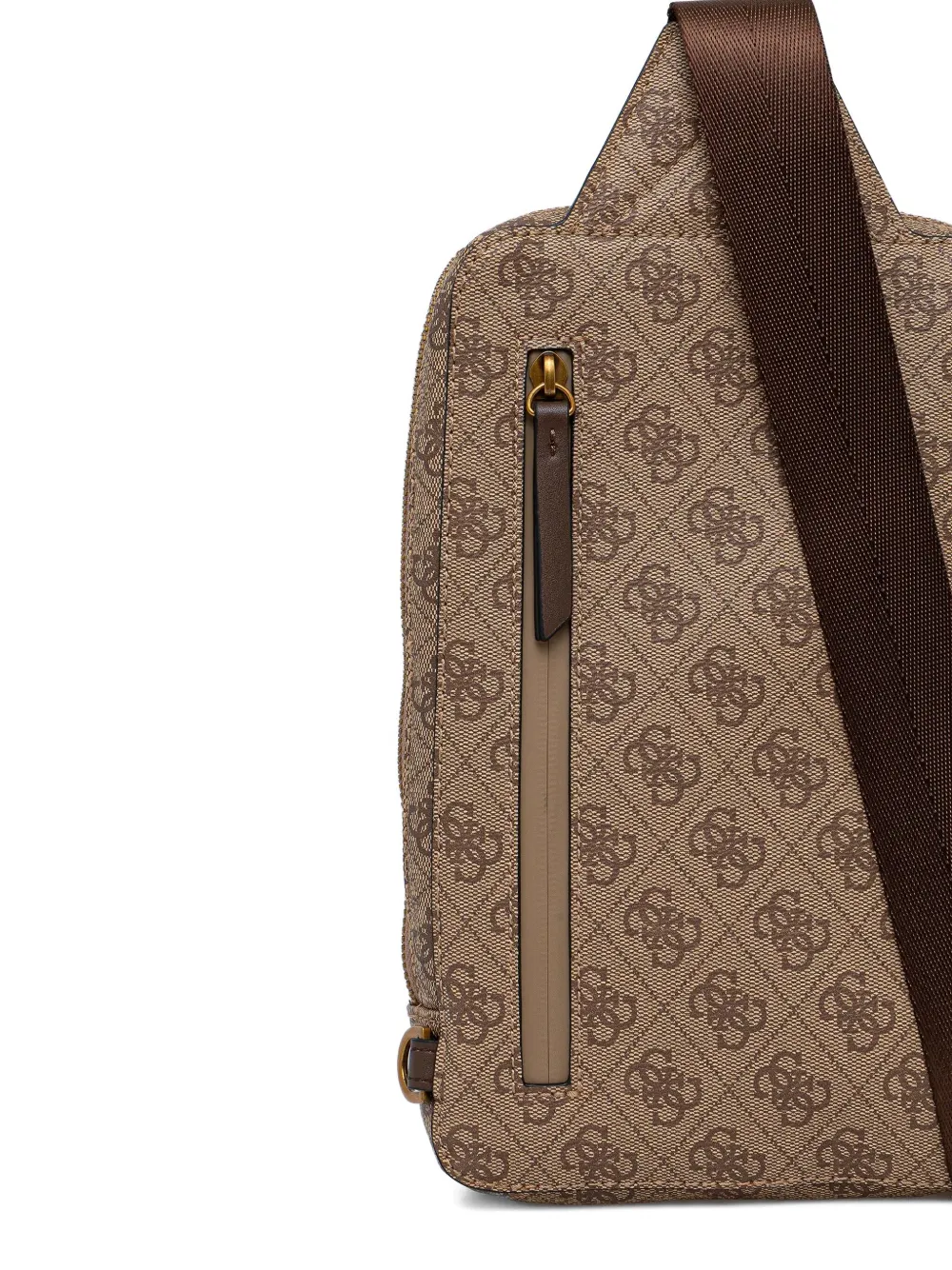 Milano Monogram Zip Messenger Bag