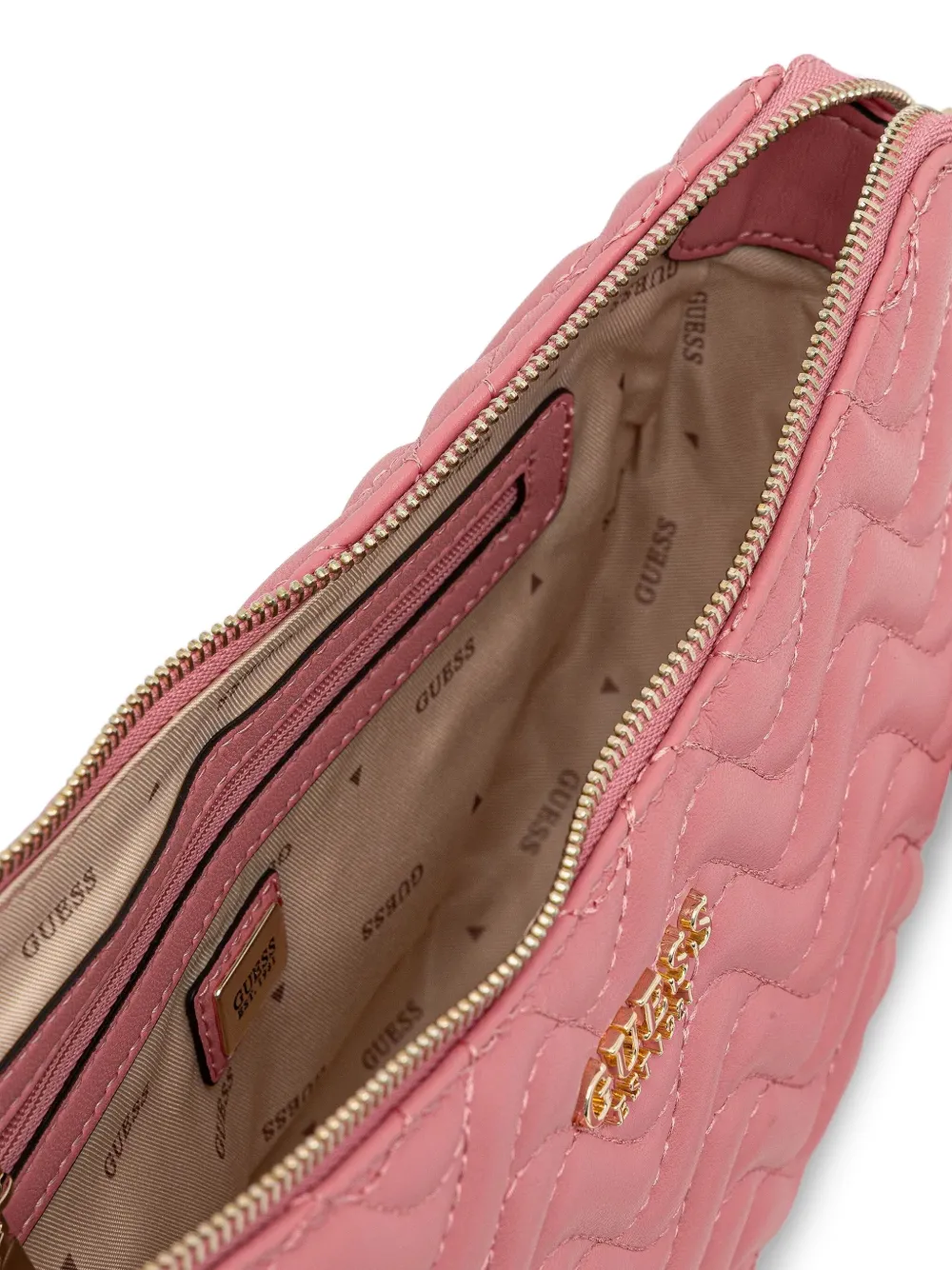 GUESS USA Melisandra gewatteerde schoudertas Roze