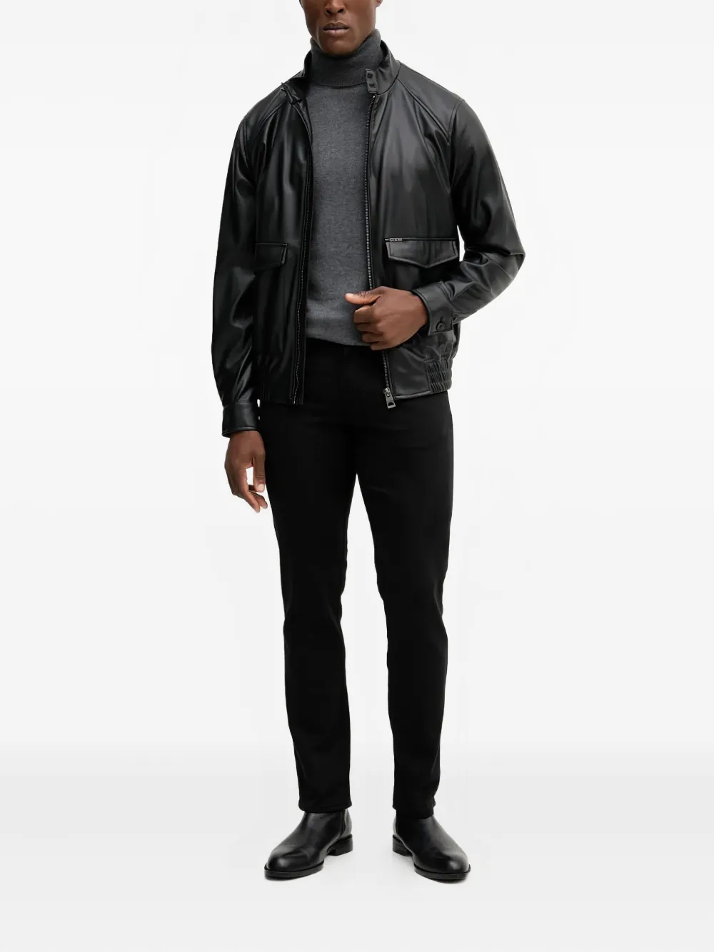 GUESS USA Jeans met logopatch - Zwart