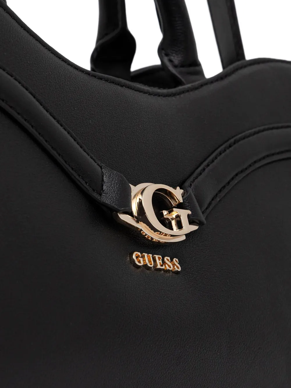 Guess Usa Logo-detail Tote Bag In Black