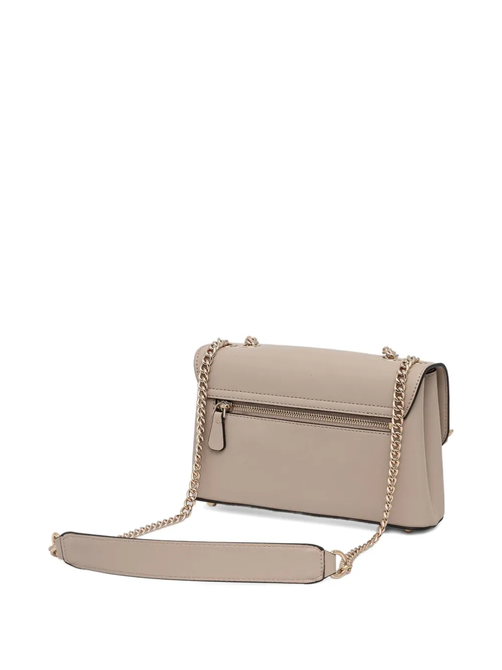 Guess Usa Logo-plaque Cross Body Bag In Neutral