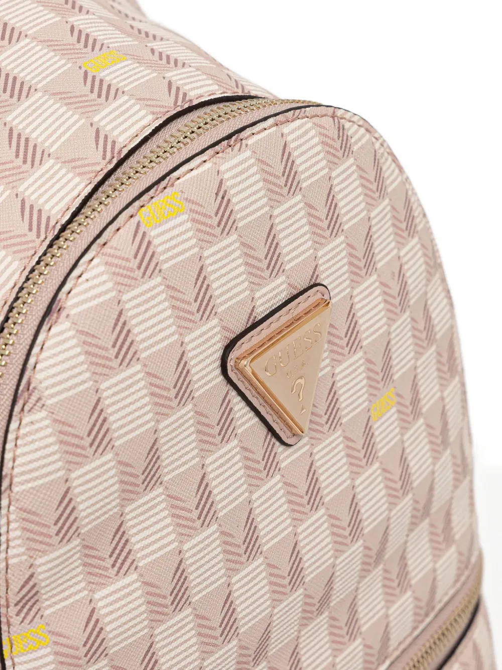 Guess Usa Geometric-pattern Backpack In Neutral