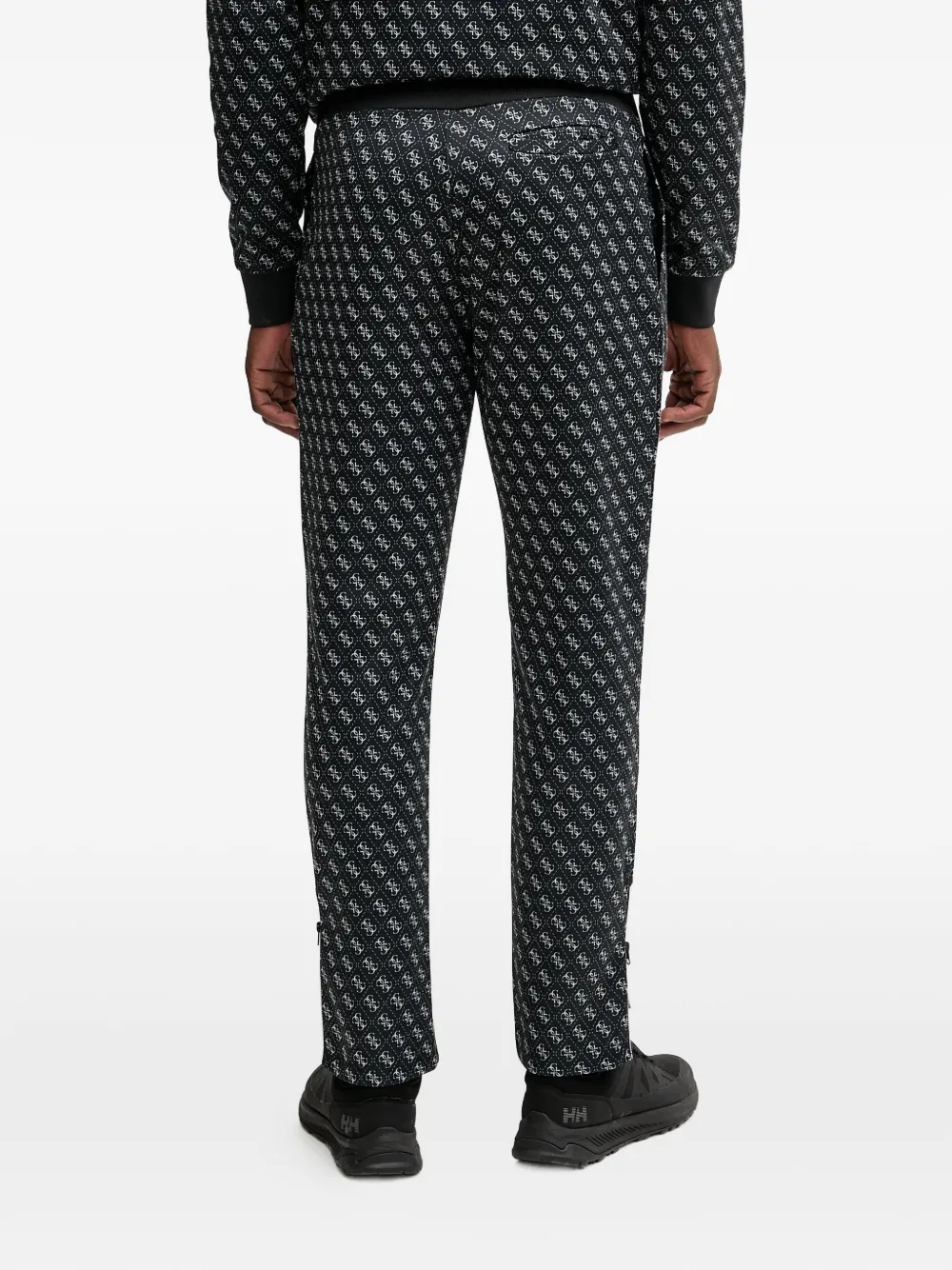 GUESS USA Broek met logoprint Zwart