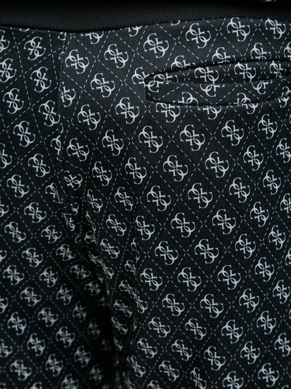 GUESS USA Broek met logoprint Zwart