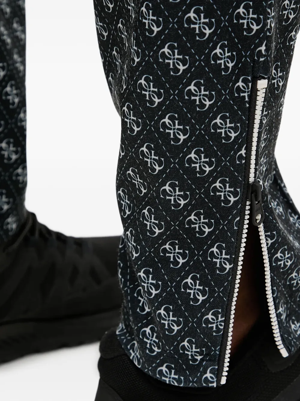 GUESS USA Broek met logoprint Zwart