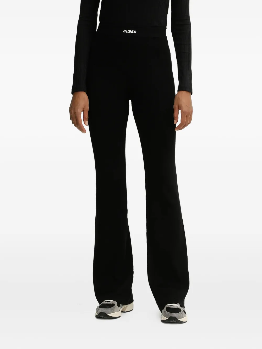 GUESS USA logo-detail trousers | Black | Image 1