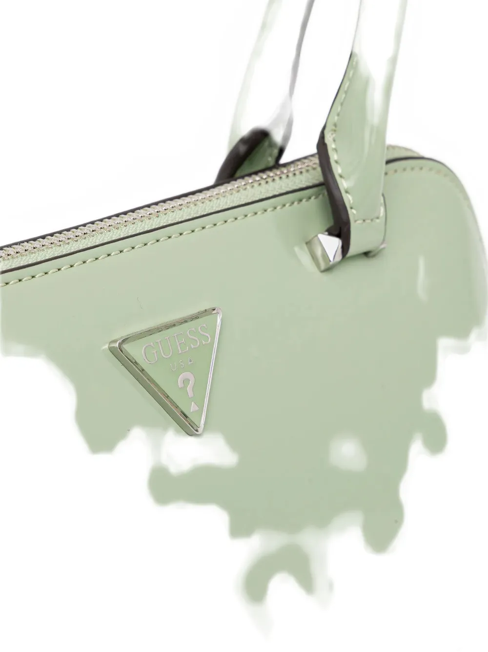 Guess Usa Arnela Logo-plaque Tote Bag In Green