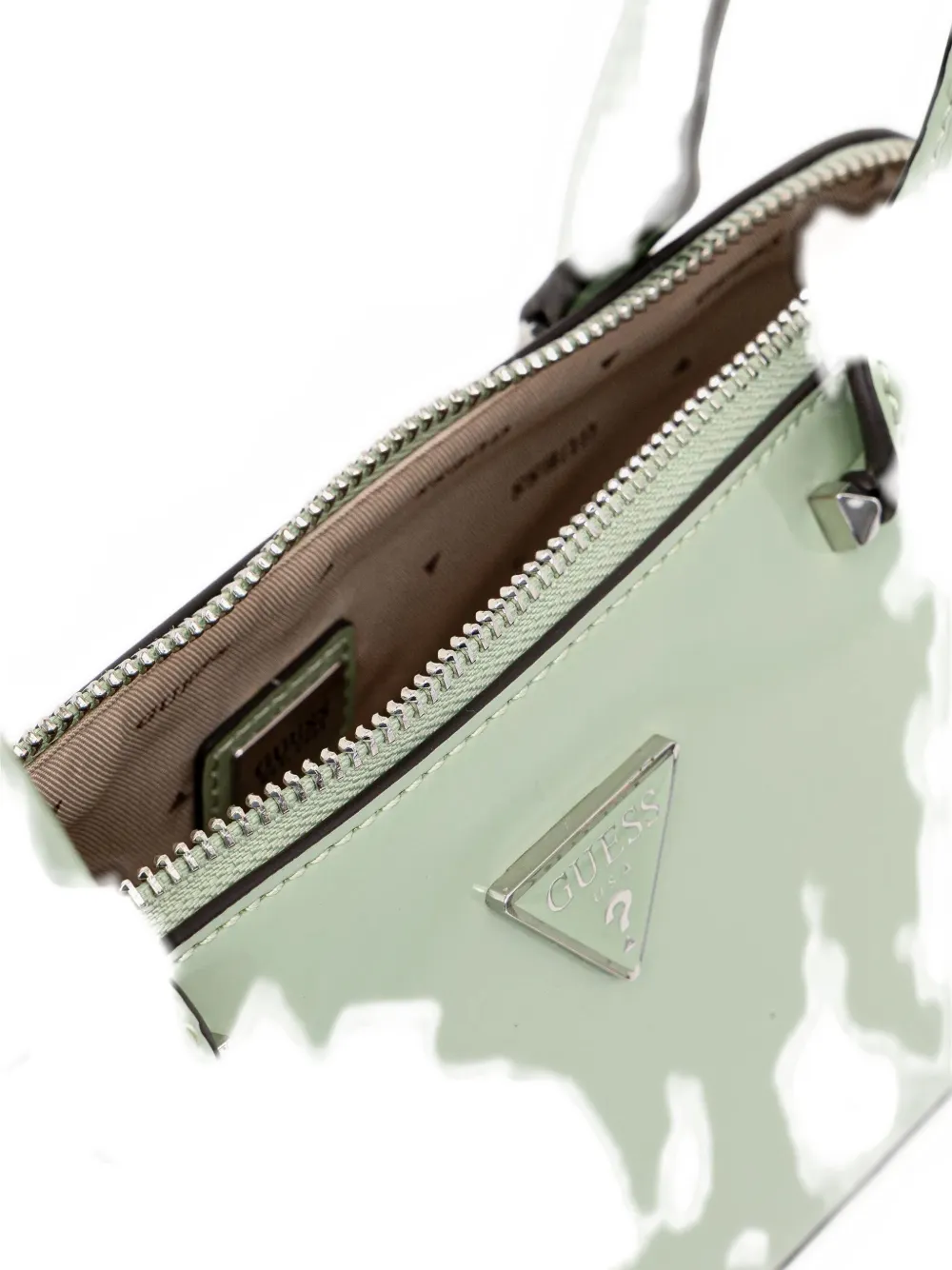 Guess Usa Arnela Logo-plaque Tote Bag In Green