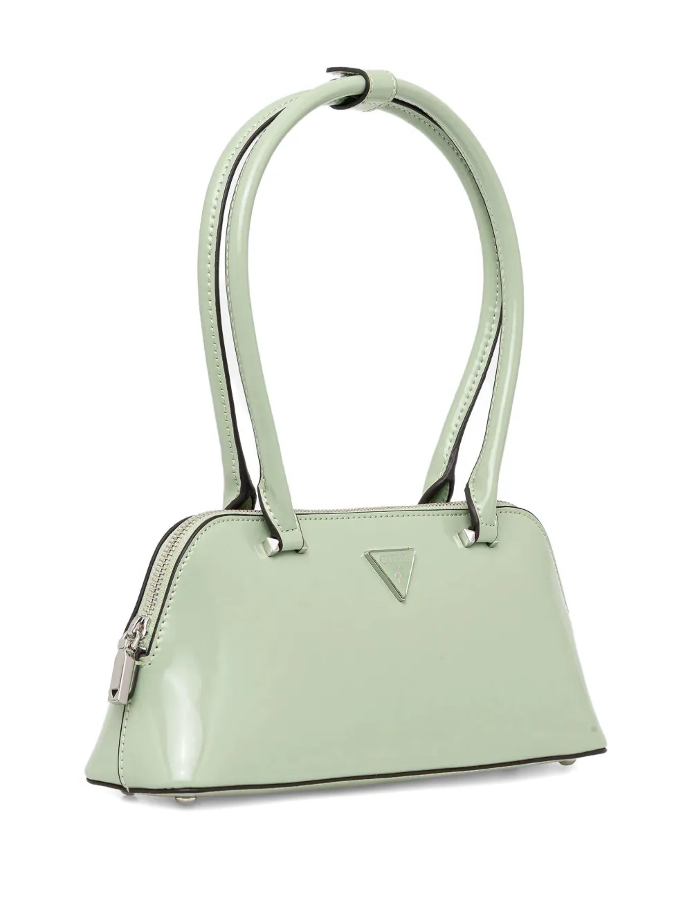 Guess Usa Arnela Logo-plaque Tote Bag In Green