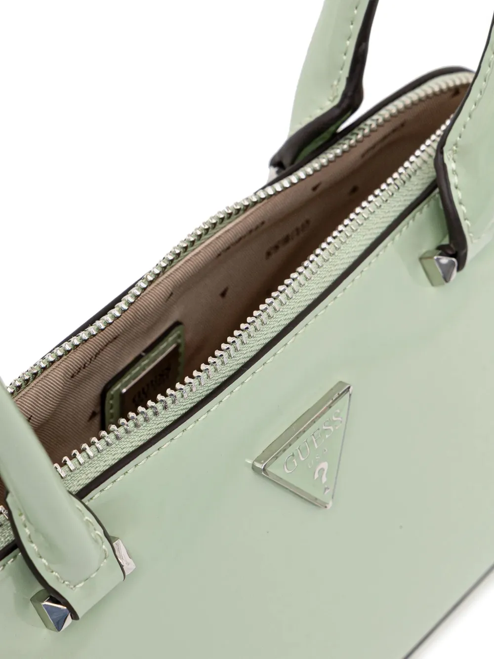 GUESS USA Arnela shopper met logoplakkaat Groen