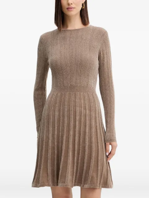 GUESS USA long-sleeved cable-knit mini dress