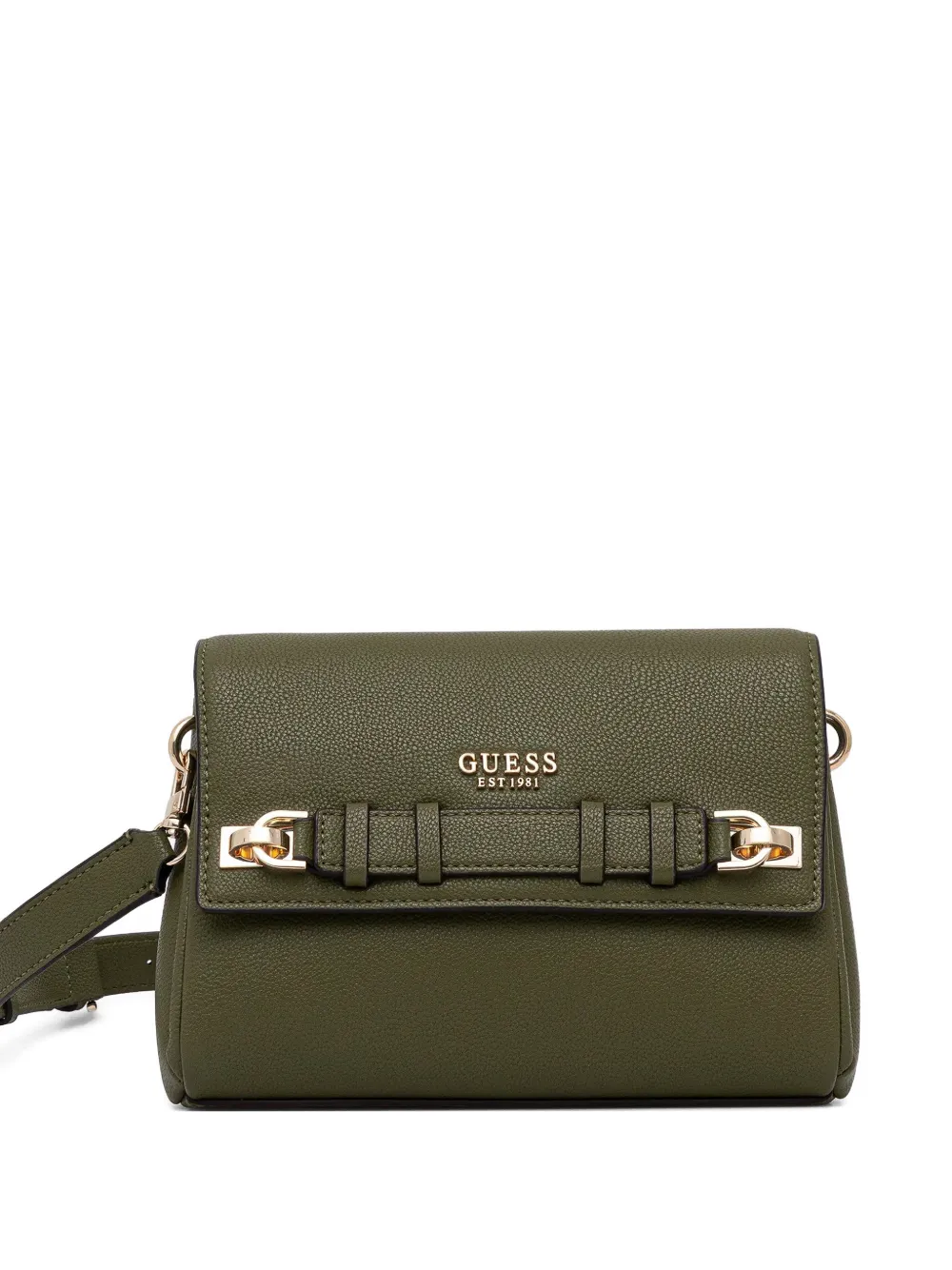 GUESS USA Gregoria logo-lettering shoulder bag - Verde
