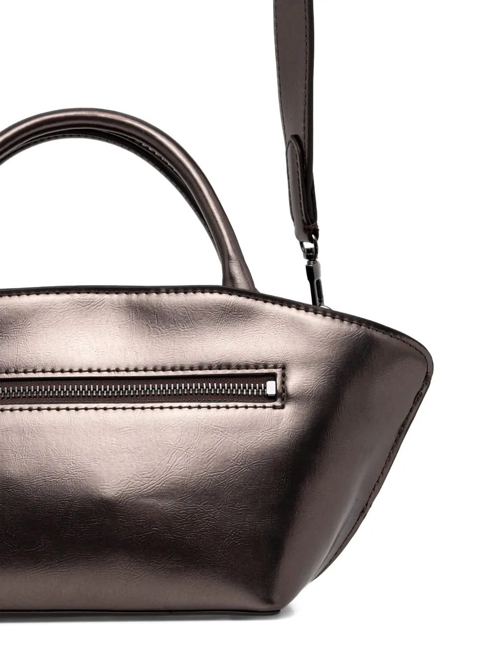 Guess Usa Bolena Charm-detail Tote Bag In Brown