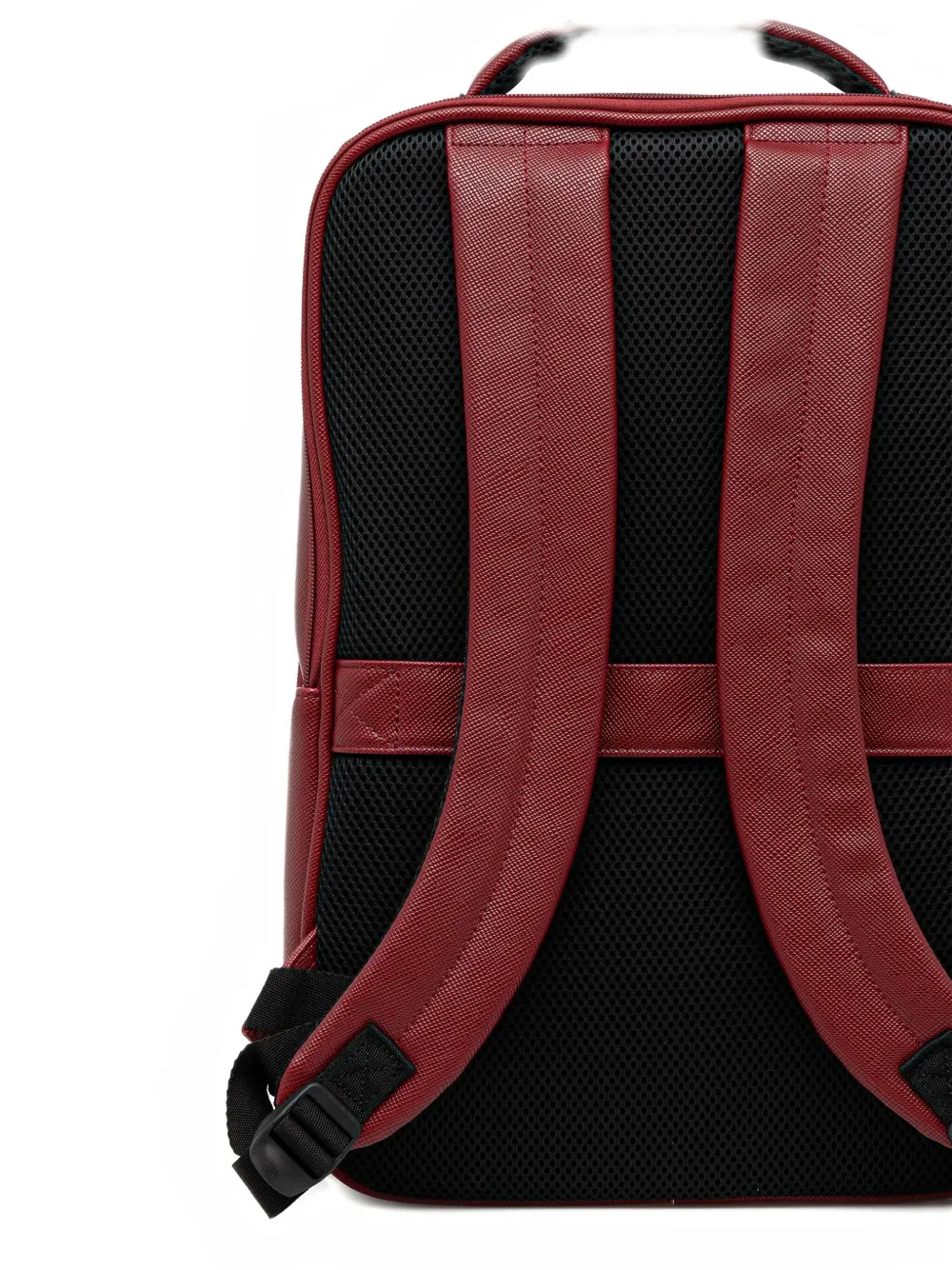 Guess Usa Norom Logo-plaque Backpack In Red